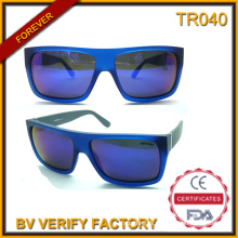 Tr040 Classic Designed Flat Top Fashion Tr90 Sunglasses with CE and FDA Certificates